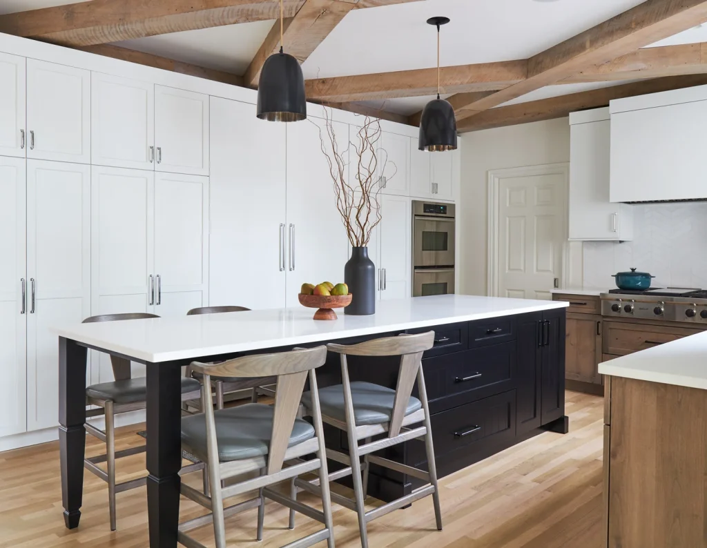 A Modern Farmhouse Kitchen Renovation: Our Featured Project in Inspired Kitchens and Baths image by Kitchen Design Partners A Modern Farmhouse Kitchen Renovation: Our Featured Project in Inspired Kitchens and Baths Dramatic Modern Farmhouse Kitchen 2