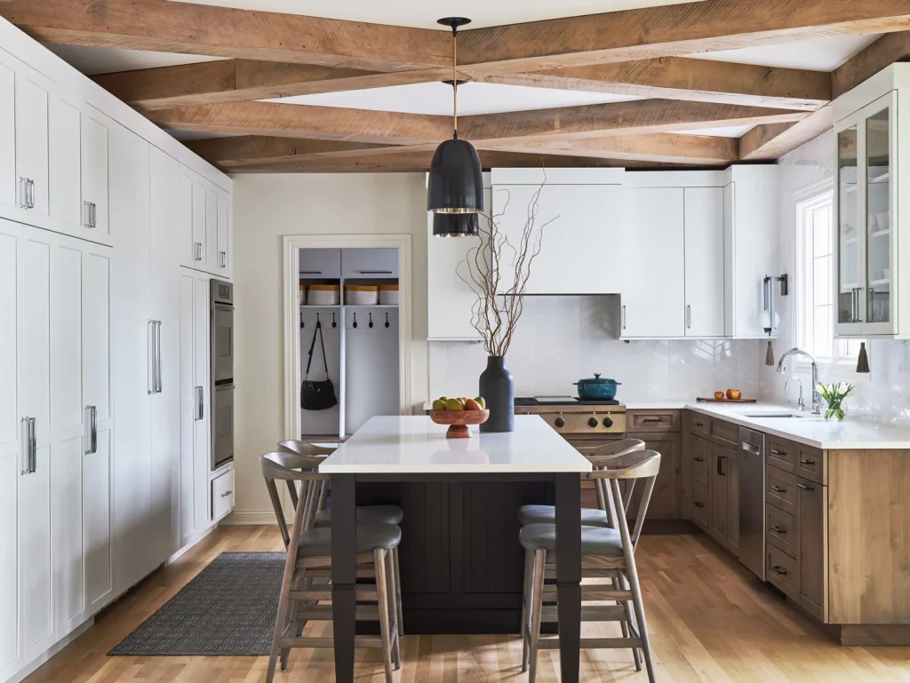 A Modern Farmhouse Kitchen Renovation: Our Featured Project in Inspired Kitchens and Baths image by Kitchen Design Partners A Modern Farmhouse Kitchen Renovation: Our Featured Project in Inspired Kitchens and Baths Dramatic Modern Farmhouse Kitchen 5 1