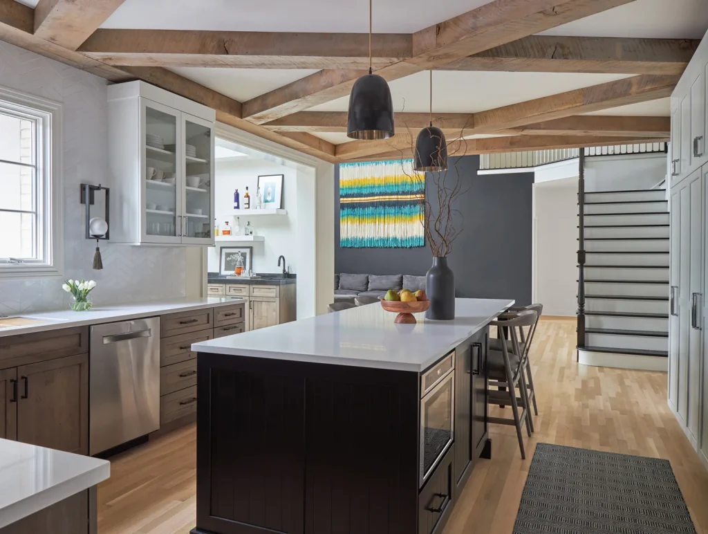 A Modern Farmhouse Kitchen Renovation: Our Featured Project in Inspired Kitchens and Baths image by Kitchen Design Partners A Modern Farmhouse Kitchen Renovation: Our Featured Project in Inspired Kitchens and Baths Dramatic Modern Farmhouse Kitchen 8