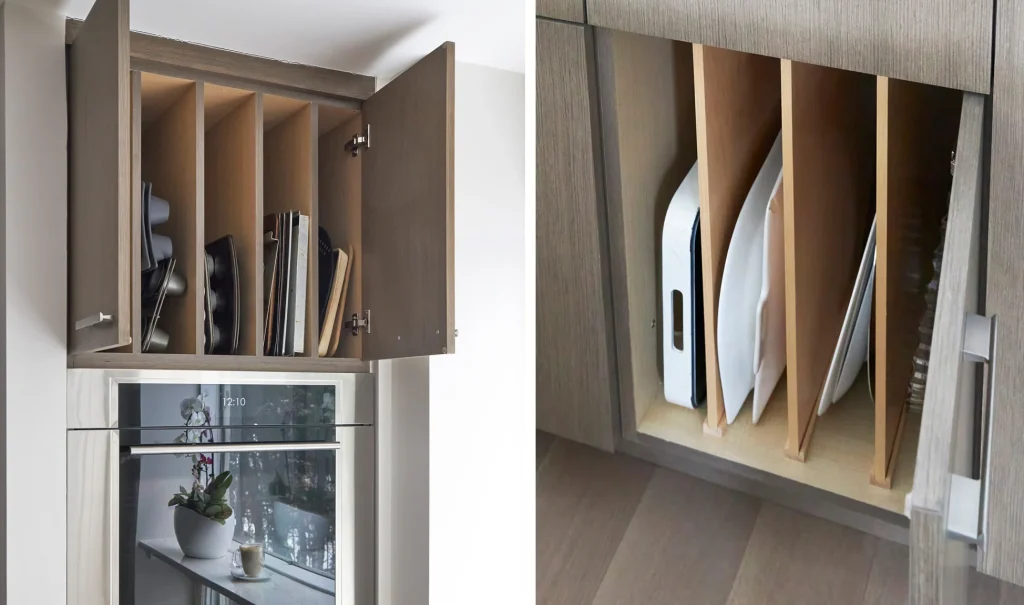 The Holiday Cook image by Kitchen Design Partners The Holiday Cook Calm and Contemporary Kitchen Vertical Storage Combo